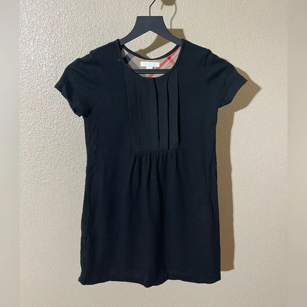 Burberry Black Short Sleeve Dress for Kids